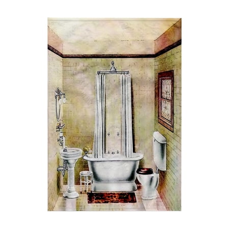 3dRose, Picture Of Painting Of A Victorian Bathroom, 15x22 Hand Towel