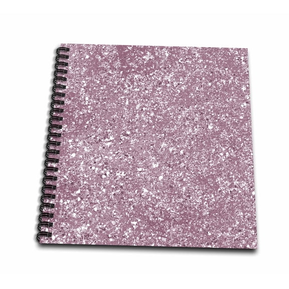 3dRose, Picturing Pink Image of Glitter Sparkle, Drawing Book 8 x 8 inch