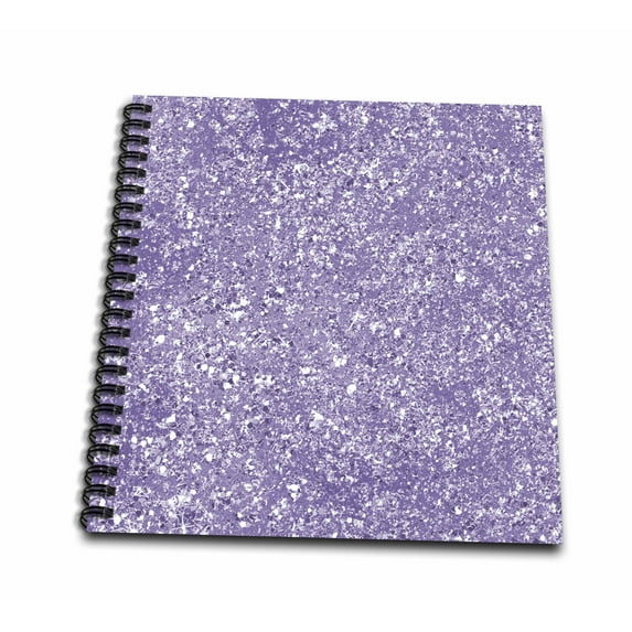 3dRose, Picturing Purple Image of Glitter Sparkle, Memory Book 12 x 12 inch