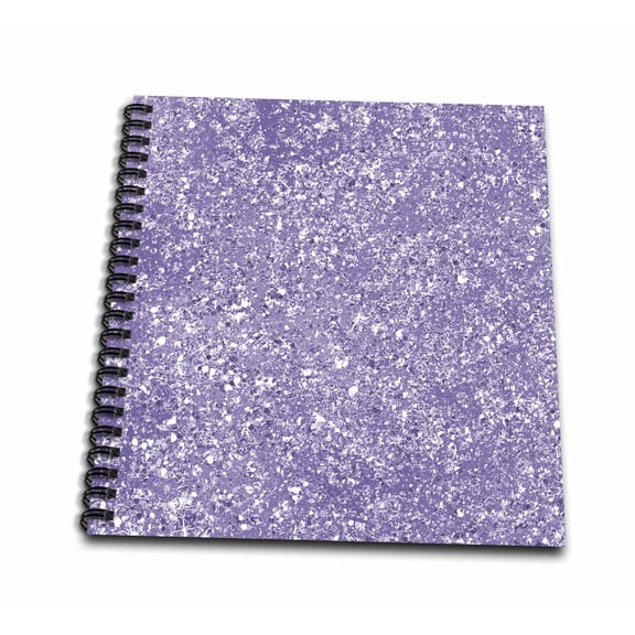 3dRose, Picturing Purple Image of Glitter Sparkle, Memory Book 12 x 12 inch