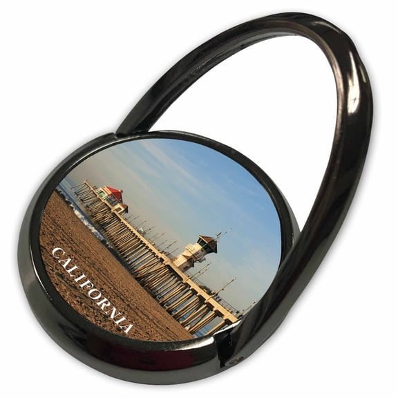 3dRose, Pier At Huntington Beach California, Phone Ring