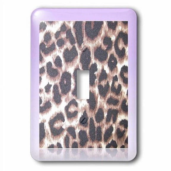 3dRose, Pink Framed Leopard Print- Animal Prints, single toggle switch