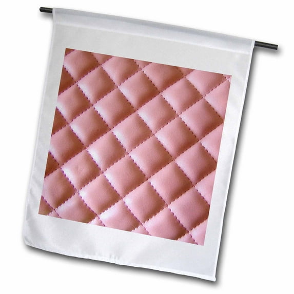 3dRose, Pink Leather Like, 12 x 18 inch Garden Flag