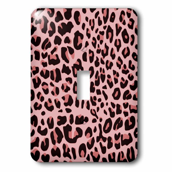 3dRose, Pink Leopard Print - Animals - Animal Print Art, single toggle switch