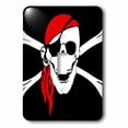 thumbnail image 1 of 3dRose, Pirate Skull and Cross Bones - Art - Black Flag, single toggle switch, 1 of 1