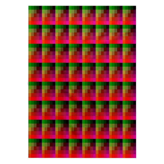 3dRose, Pixel Tile Pattern Red And Green Glitch, 22x30 Bath Hand Pool Towel