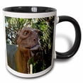 thumbnail image 1 of 3drose, Plant Eating Dinosaur Dino, 15oz Two-tone Black Mug, 1 of 6