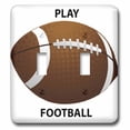 thumbnail image 1 of 3dRose, Play Football, double toggle switch, 1 of 1