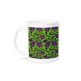 thumbnail image 1 of 3drose, Pleasant Pattern of Purple Flowers on a Meadow. Cool Mardi Gras Gift, 11oz Mug, 1 of 6