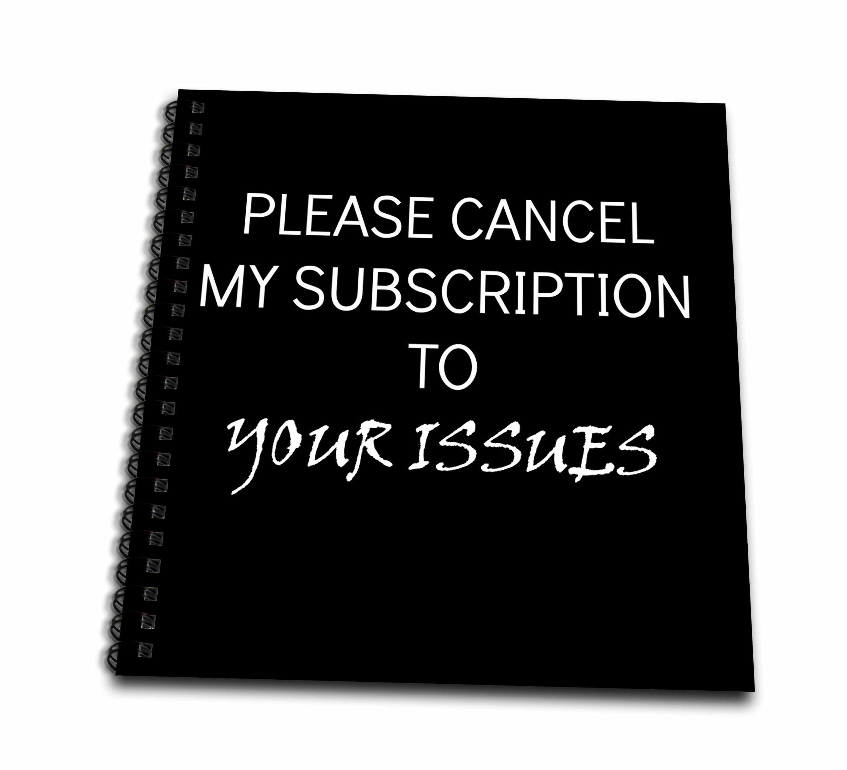 3dRose, Please cancel my subscription to your issues, Mini Notepad 4 x 4 inch