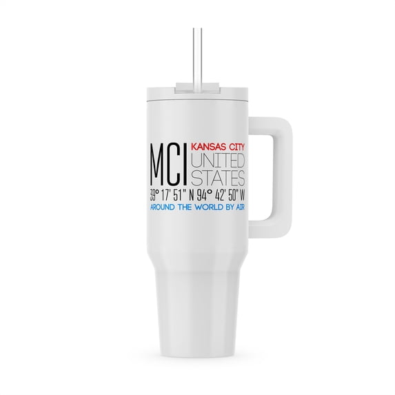 Pleasing Text Mci, Kansas City, United States, Location Coordinates, 30oz Tumbler