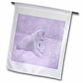 thumbnail image 1 of 3dRose, Polar Bears in the Snowflakes, Lavender, 12 x 18 inch Garden Flag, 1 of 1