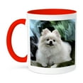 thumbnail image 1 of 3dRose, Pomeranian, 11oz Two-Tone Red Mug, 1 of 7