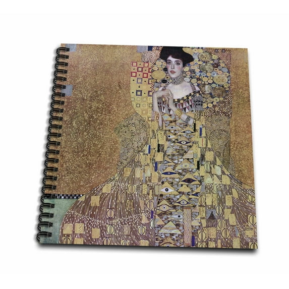 3dRose, Portriat of Adele Block-Bauer I by Gustav Klimt, Memory Book 12 x 12 inch
