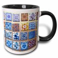 thumbnail image 1 of 3drose, Portugal, Lisbon, Alfama District, Many Versions of Colorful Tile Work, 15oz Two-tone Black Mug, 1 of 6