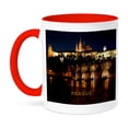 thumbnail image 1 of 3dRose, Prague Czech Republic At Night, 11oz Two-Tone Red Mug, 1 of 7