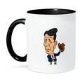 thumbnail image 1 of 3dRose, President Ronald Reagan , 11oz Two-Tone Black Mug, 1 of 7