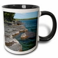 thumbnail image 1 of 3drose, Presque Isle Shoreline at Lake Superior, 11oz Two-tone Black Mug, 1 of 6