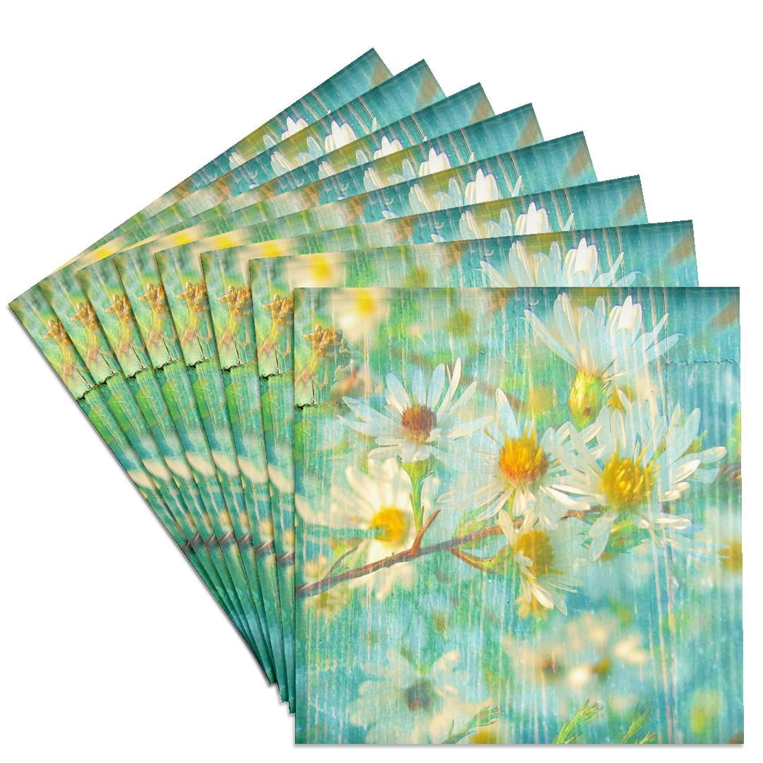 3dRose Vintage Florals Grunge Trivet 8x8" With Ceramic Tile | Heat Resistant Coaster For Pots & Pans, Brown