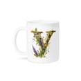 thumbnail image 1 of 3drose, Pretty Purple and Image of Gold Floral Monogram Y, 11oz Mug, 1 of 6