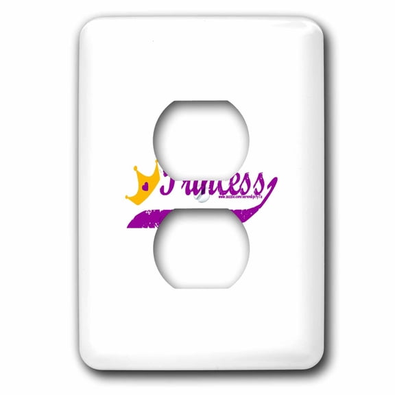 3dRose, Princess, 2 plug outlet cover