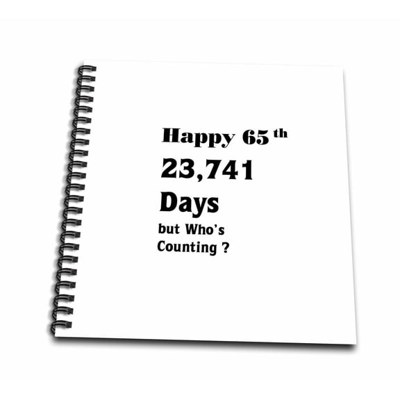 3dRose, Print of Funny 65th Birthday Or Anniversary, Memory Book 12 x 12 inch