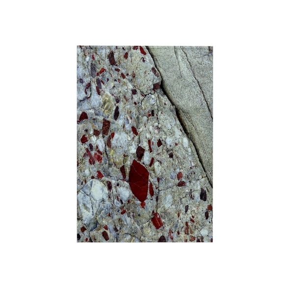 3dRose, Pudding stone, jasper quartz, rock mineral - US23 BJA0030 - Jaynes Gallery, 15x22 Hand Towel