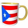 thumbnail image 1 of 3drose, Puerto Rico Flag, 15oz Two-tone Yellow Mug, 1 of 6