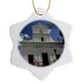 thumbnail image 1 of 3drose, Puerto Rico, San Juan. Cathedral of San Juan Bautista - Ca27 Kwi0012 - Kymri Wilt, 3 inch Snowflake Porcelain Ornament, 1 of 7