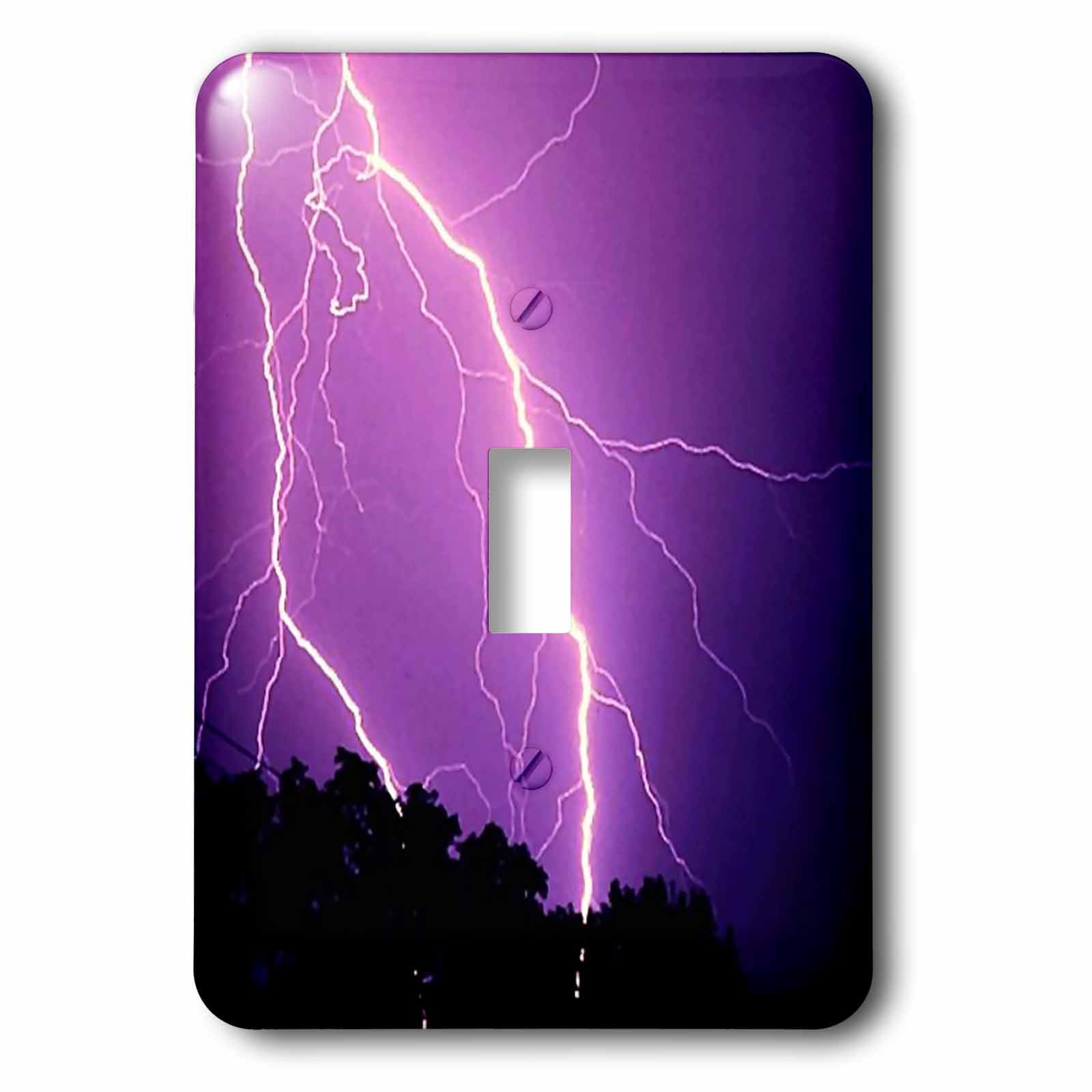 3dRose, Purple Lightning, single toggle switch - Walmart.com