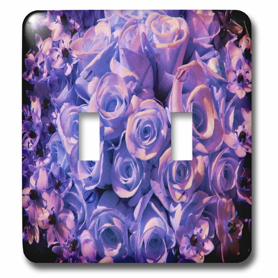 3dRose, Purple Pink Antique Roses , double toggle switch