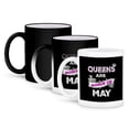 thumbnail image 1 of 3dRose, Queens are born in May., 11oz Magic Transforming Mug, 1 of 8
