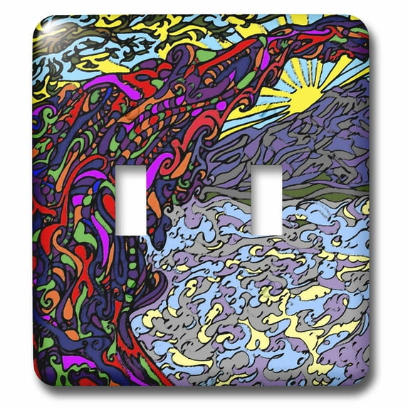 3dRose, Rainbow Bridge, double toggle switch