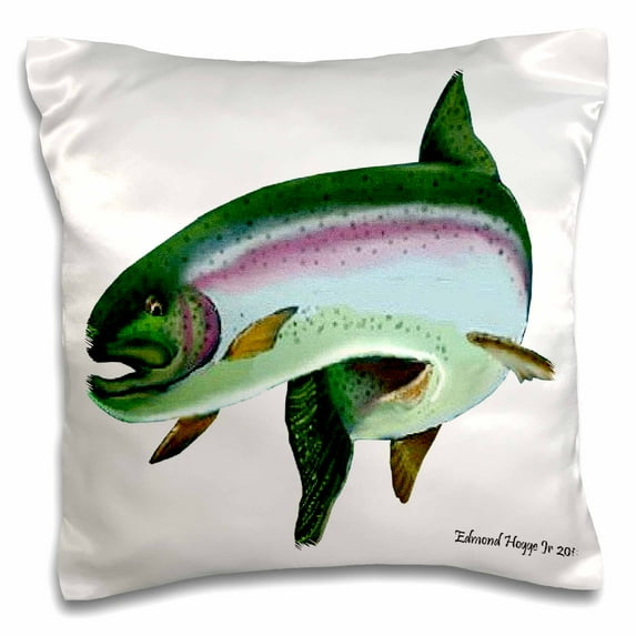 3drose, Rainbow Trout, 16x16 inch Pillow Case