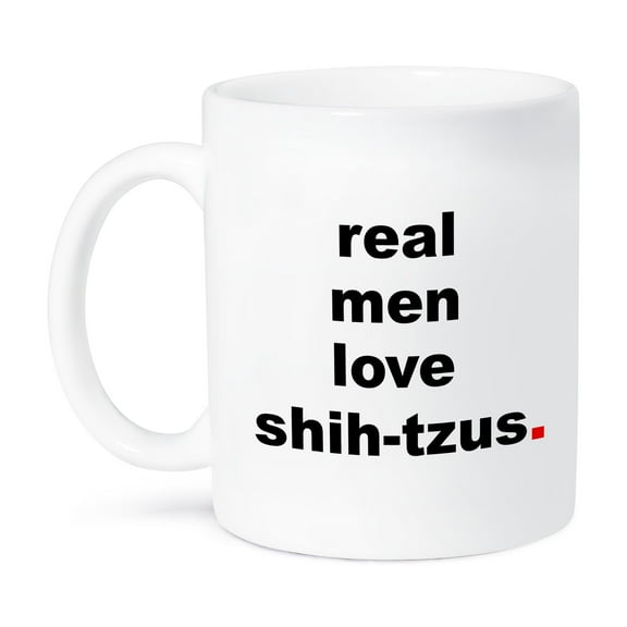 3dRose, Real men love shih-tzus, 11oz Mug
