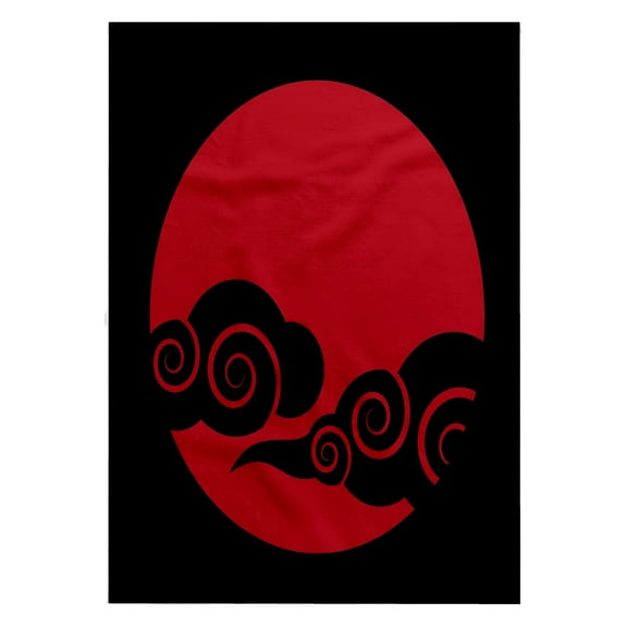 3dRose, Red Akatsuki Clouds, 22x30 Bath Hand Pool Towel