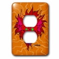 thumbnail image 1 of 3dRose, Red Dragon, 2 plug outlet cover, 1 of 1