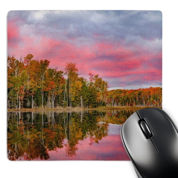 3dRose, Red Jack Lake at sunrise, Alger Co., Upper Peninsula, Michigan., MousePad
