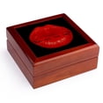 thumbnail image 1 of 3dRose, Red Kissing Lips Black Background Kiss Kiss Kiss, Jewelry Box 5.5x5.5 inch with 4 inch tile, 1 of 8