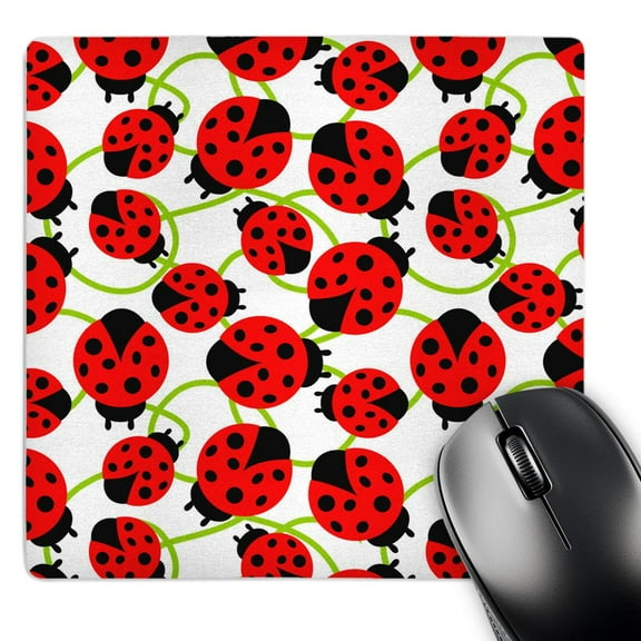 3dRose, Red Ladybugs- Whimsical Art- Spring, MousePad