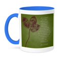 thumbnail image 1 of 3dRose, Red Leaves Inspirational Love is Patient, Love is Kind Bible Verse, 15oz Two-Tone Blue Mug, 1 of 3