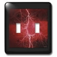 thumbnail image 1 of 3dRose, Red Lightning, double toggle switch, 1 of 1