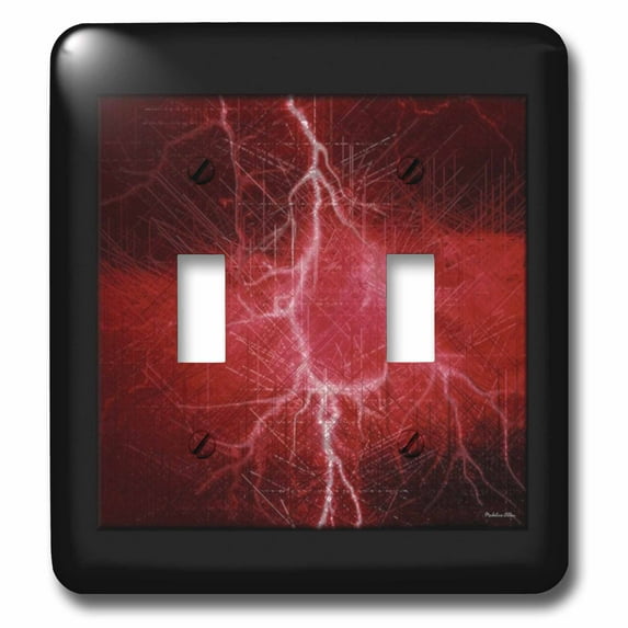 3dRose, Red Lightning, double toggle switch