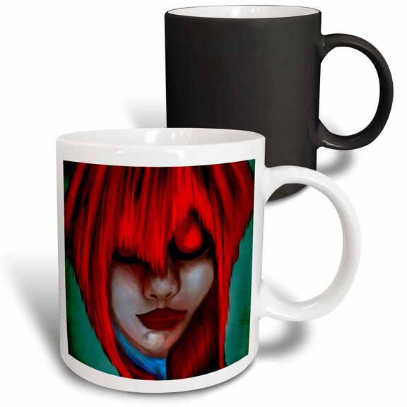 3drose, Red Vampire, 11oz Magic Transforming Mug