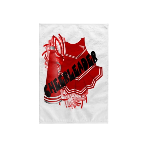 3dRose, Red and Black Cheerleader Outfit Cartoon, 15x22 Hand Towel