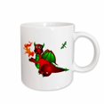 thumbnail image 1 of 3drose, Red and Green Fire Breathing Dragon and Dragonfly, 15oz Mug, 1 of 6