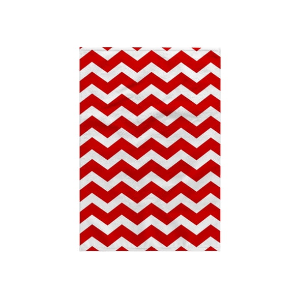 3dRose, Red and White Chevron Zig Zag Pattern - Modern Contemporary bold zigzag stripes - trendy zig zags, 15x22 Hand Towel
