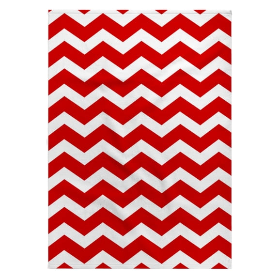 3dRose, Red and White Chevron Zig Zag Pattern - Modern Contemporary bold zigzag stripes - trendy zig zags, 22x30 Bath Hand Pool Towel
