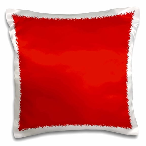 3drose, Red - Plain Simple Solid Color - Bold Vibrant Bright Pure Imperial Crimson Fire-engine Cardinal Red, 16x16 inch Pillow Case