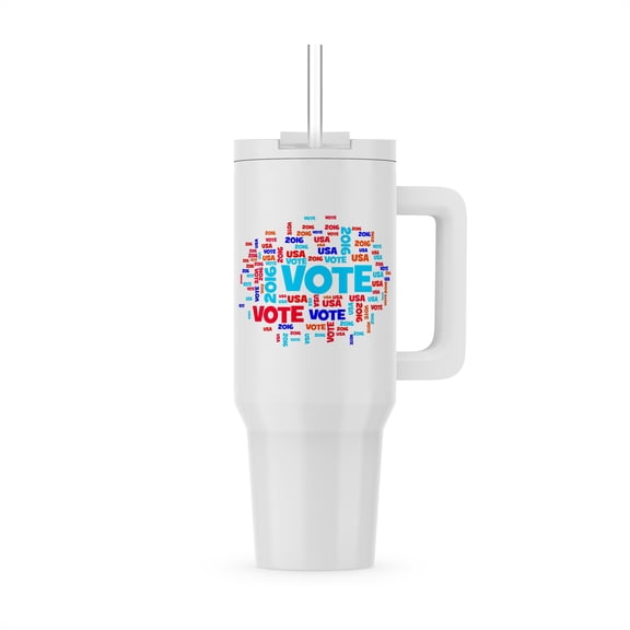 Red White And Blue Vote Usa 2016 Sign., 30oz Tumbler